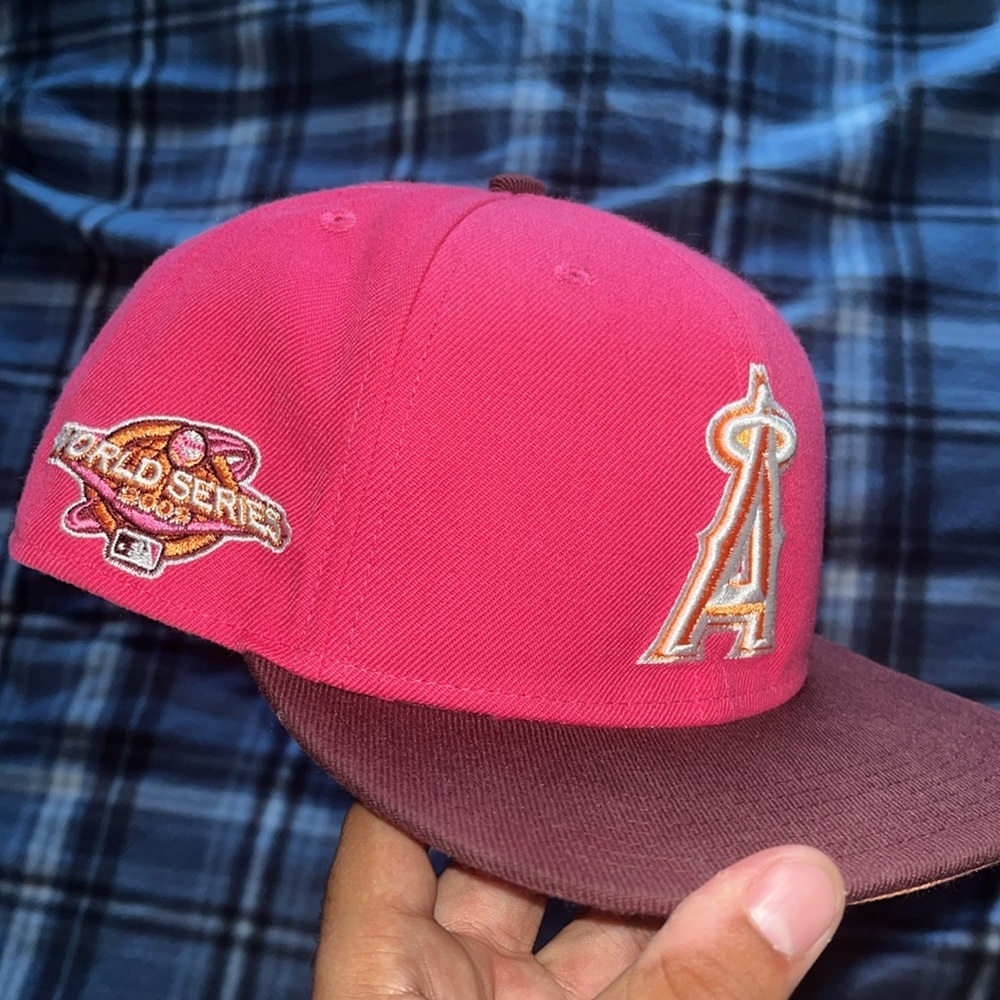 47 Los Angeles Angles Pink Adjustable Cap - Picture 8 of 17